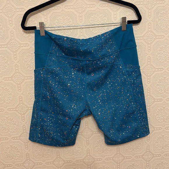 Brooks Method 8" Short Tights - Women's Blue Athletic Shorts Size XL - Picture 8 of 9